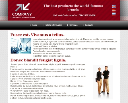 Дизайн интернет-страницы Деловой web-сайт